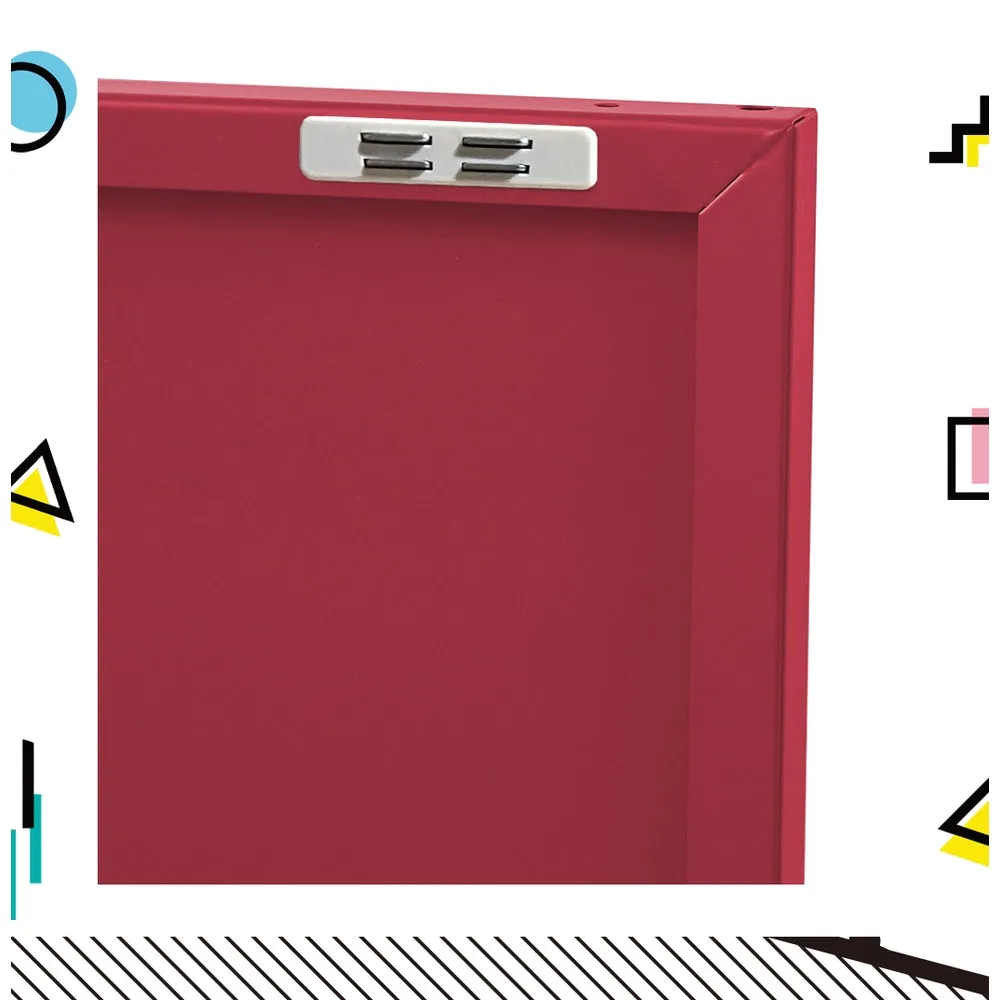 ArtissIn Buffet Sideboard Locker Metal Storage Cabinet - BASE Pink
