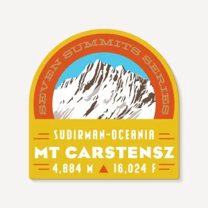 Mt. Carstensz Seven Summits Sticker