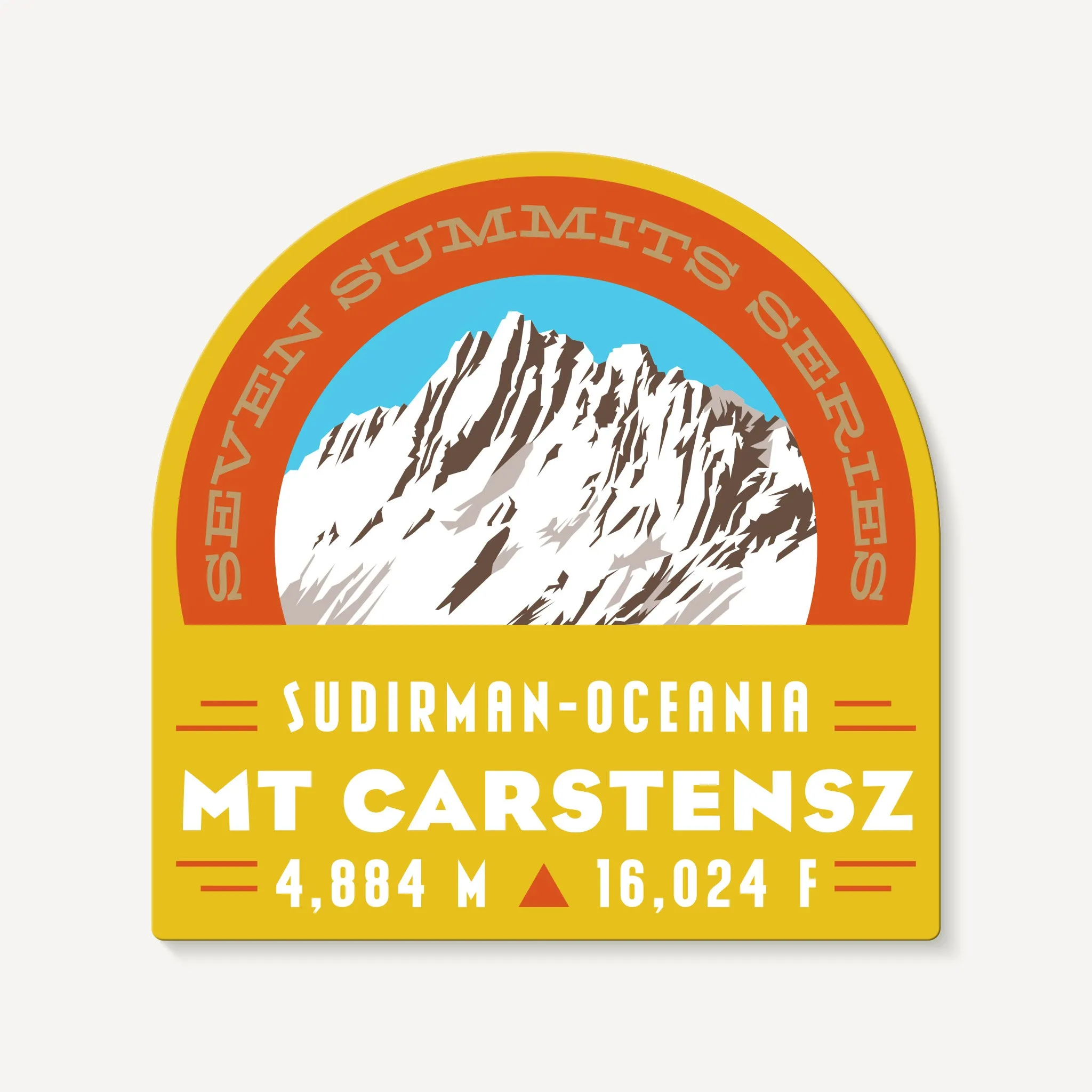 Mt. Carstensz Seven Summits Sticker