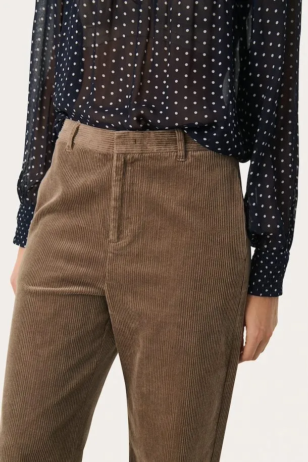 PART TWO CLARISSE TROUSERS WALNUT